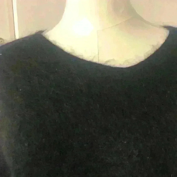 Vintage KarenKane %38 mohair and 38% merino wool black v neck sweater size M - Picture 7 of 7